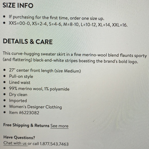 Burberry Kristen Logo Merino Wool Skirt XS US 2-4 - Picture 5 of 14